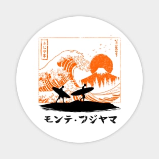 Surfing the wave in Japan Magnet